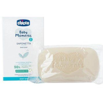 Мыло Baby Moments Мягкая пена с глицерином Chicco, 100 г 76758493 фото