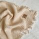Плед муслиновый с бахромой 4-шаровый 90х105 см, бежевый 2859371 фото 3