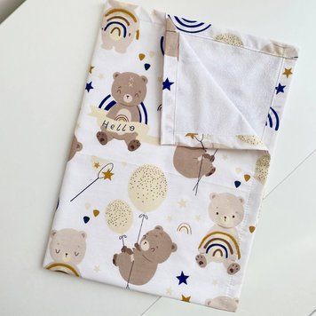 Пелюшка непромокаюча, Ведмедик hello, 70*50 см 68090652 фото