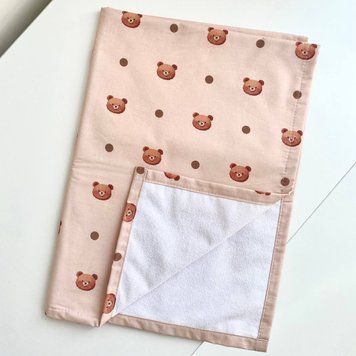 Пелюшка непромокаюча, Ведмедик горошок, 70*50 см 92779624 фото